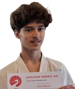 Kevin, leerling van Kaihatsu Karate-do